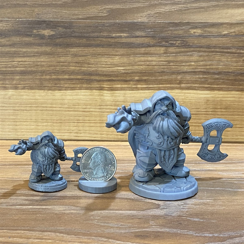 Dorfas The Eldritch Knight 3D Printed Miniature Legends of Calindria Primed