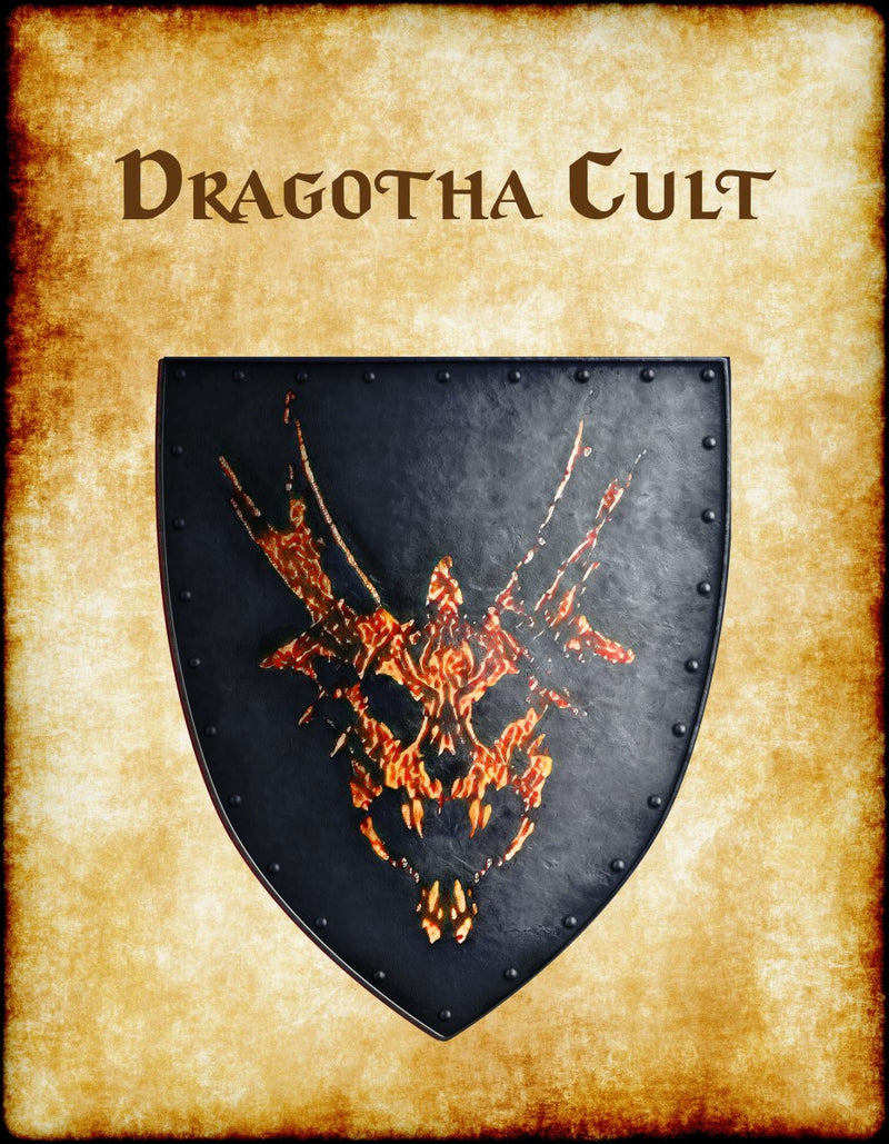 Dragotha Cult Original Heraldry of Greyhawk Anna Meyer Cartography Canvas Art Print