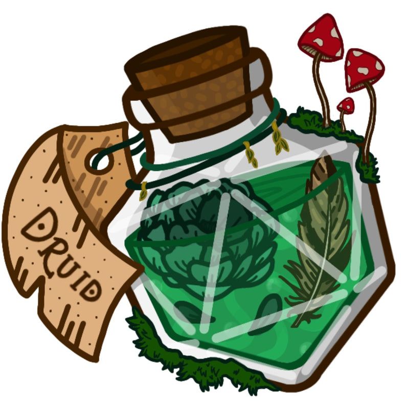 Druid Potion Bottle Gallery Canvas Art Print