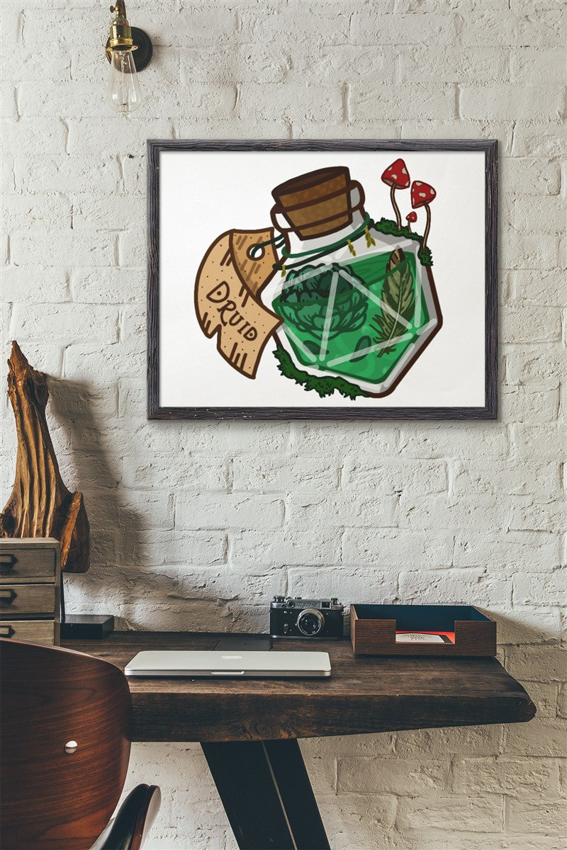 Druid Potion Bottle Gallery Canvas Art Print