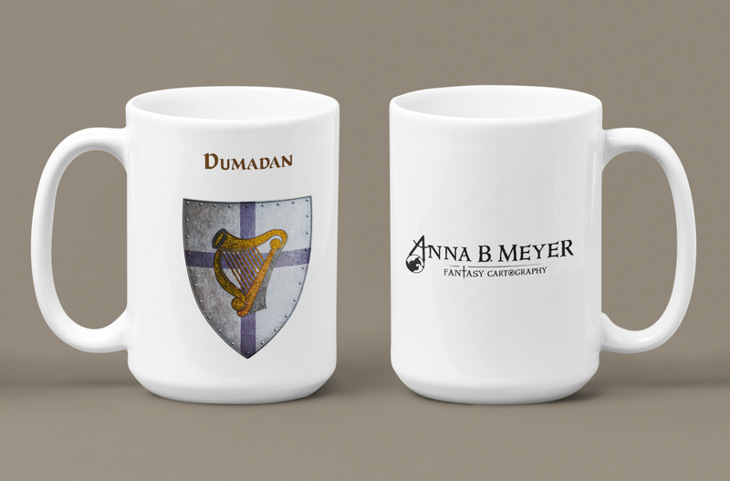 Dumadan Heraldry of Greyhawk Anna Meyer Cartography Coffee Mug 11oz/15oz