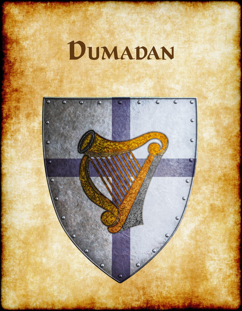 Dumadan Heraldry of Greyhawk Anna Meyer Cartography Canvas Art Print