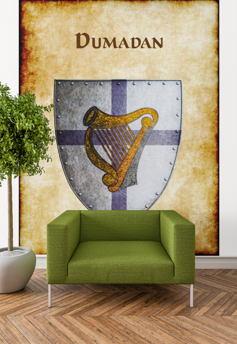 Dumadan Heraldry of Greyhawk Anna Meyer Cartography Canvas Art Print