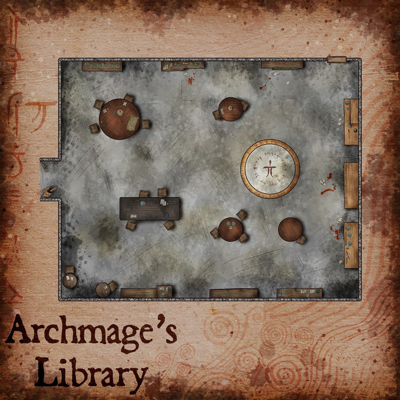 Archmage's Library Fantasy Map