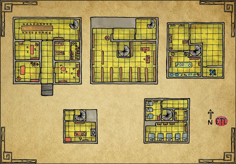 Archmage's Tower Fantasy Map