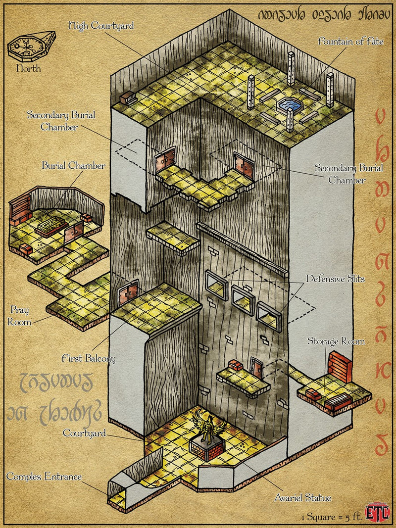 Avariel Complex Fantasy Map