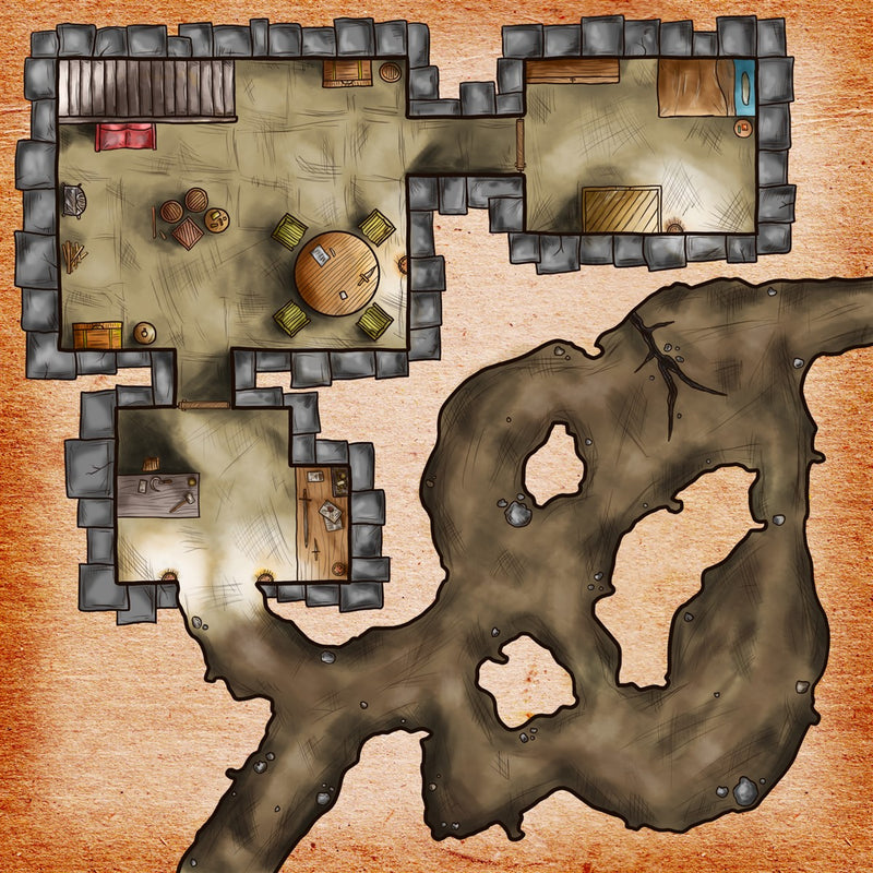 Basement's Passage Fantasy Map