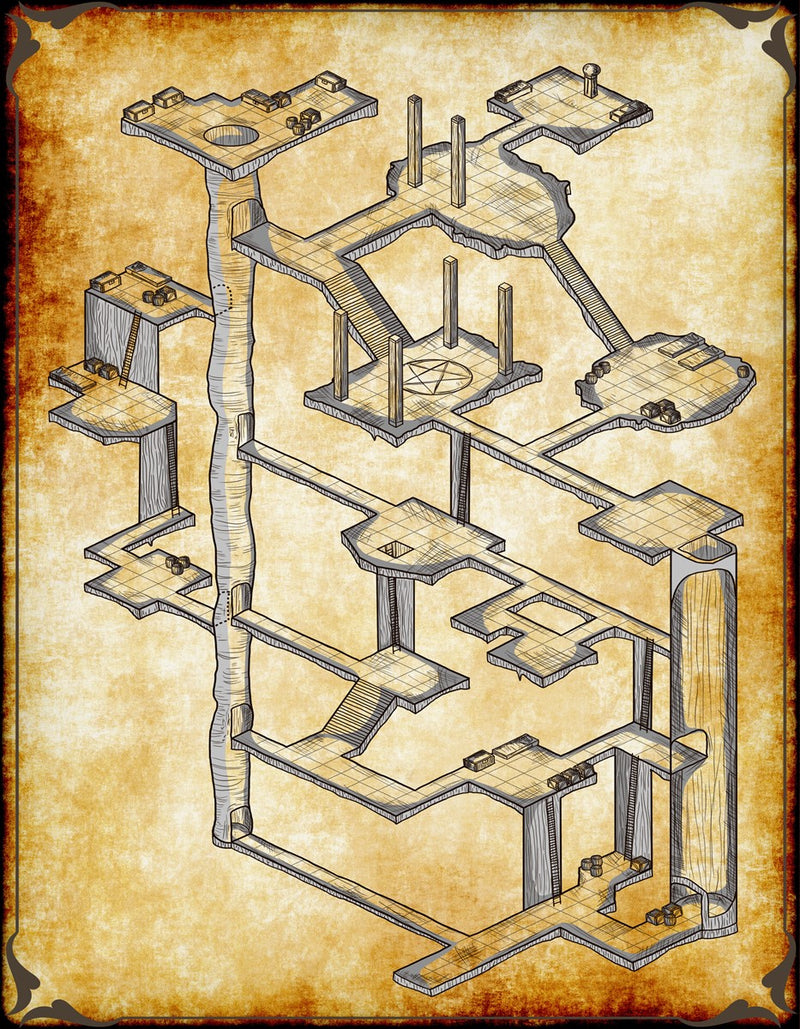 Beholder Lair Fantasy Map