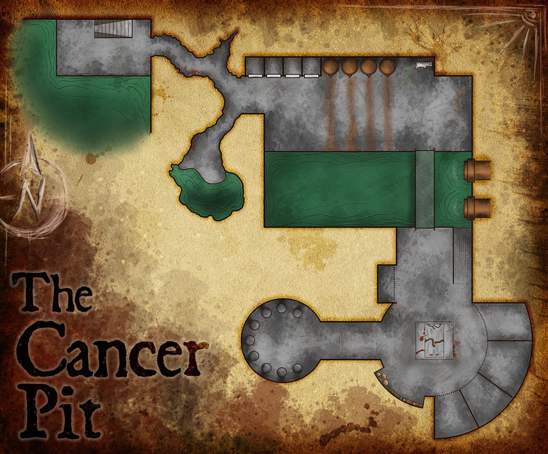 Cancer Pit Fantasy Map