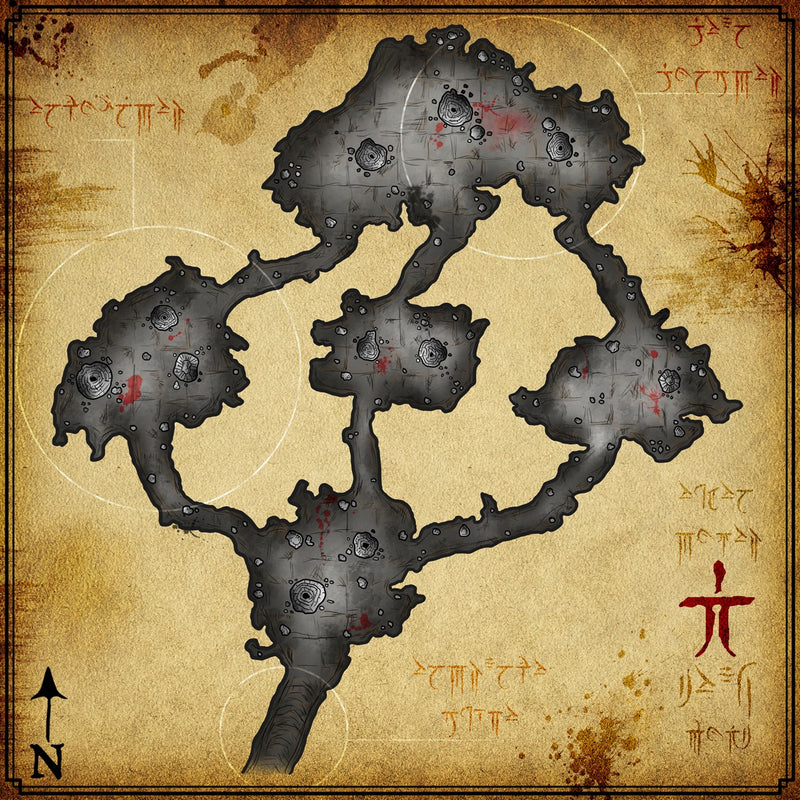 Demonic Burrow Fantasy Map