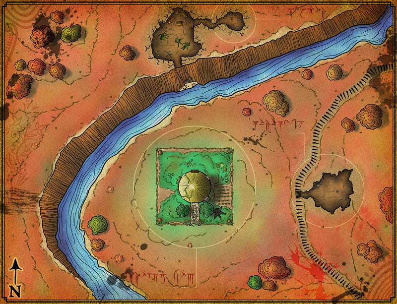 Druid's Hut Fantasy Map