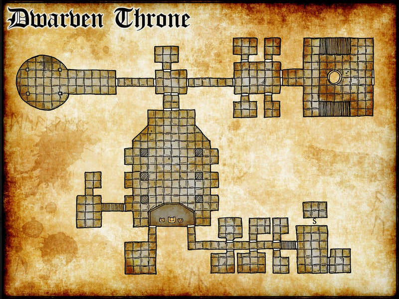 Dwarven Throne Room Fantasy Map