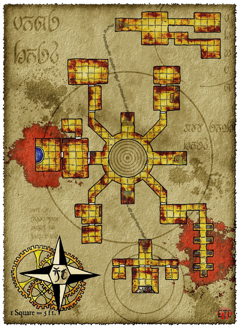 Eon Lost Crypt Fantasy Map