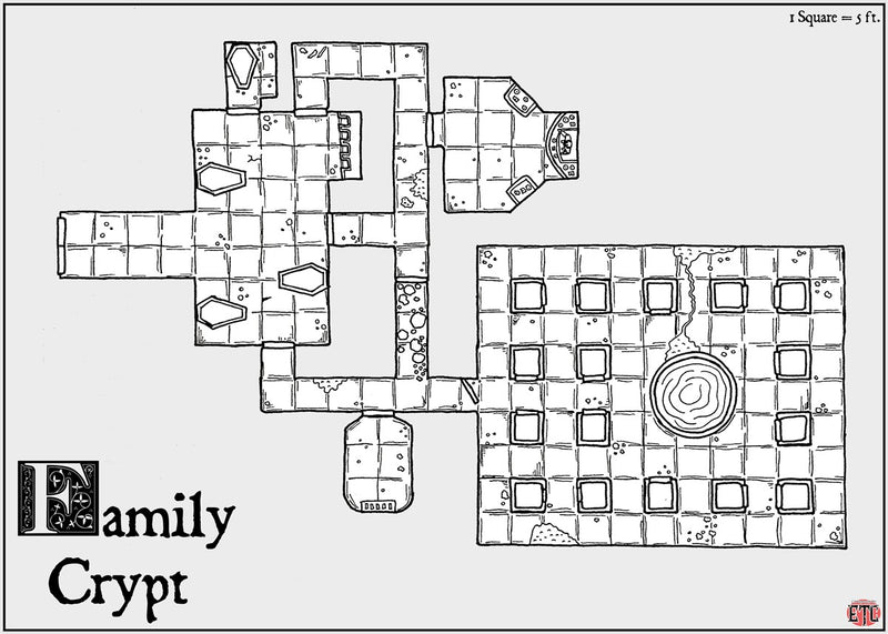 Family Crypt Fantasy Map