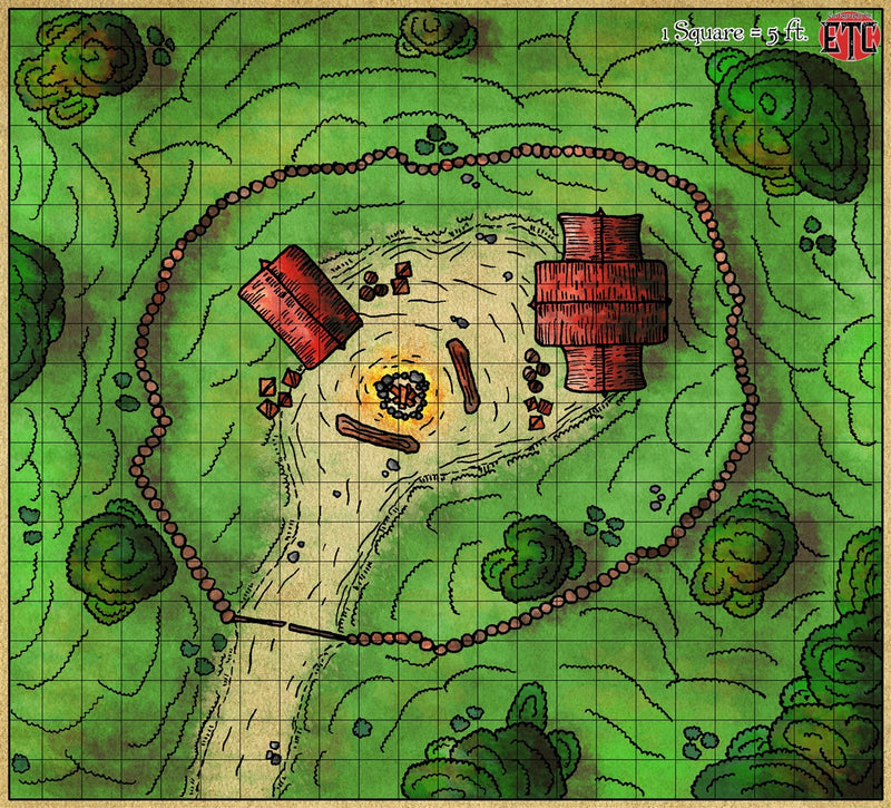 Fenced Camp Fantasy Map