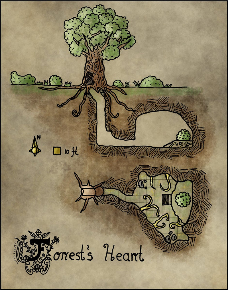 Forest's Heart Fantasy Map