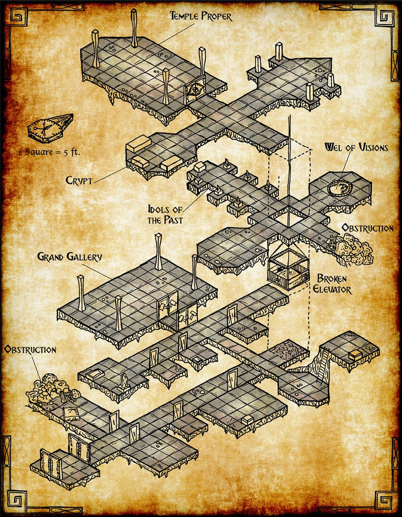 Forsaken Ruins Fantasy Map