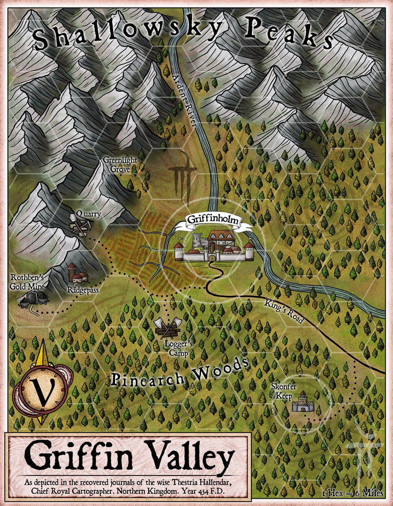 Griffin Valley Fantasy Map