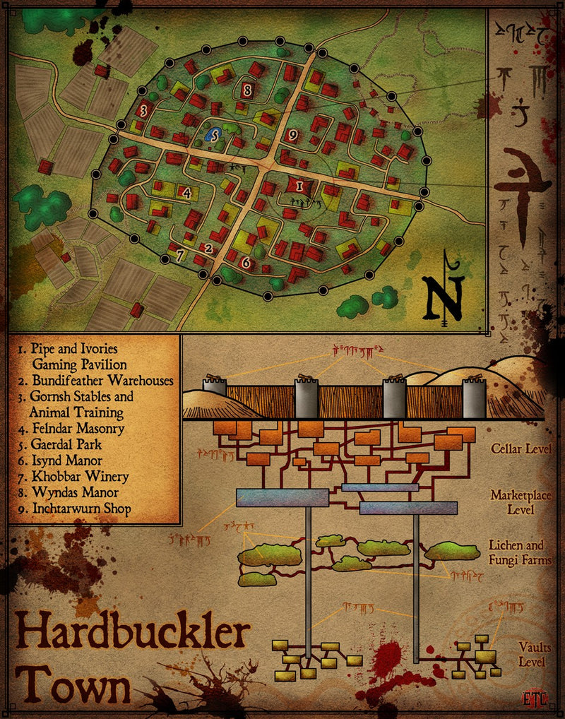 Hardbuckler Fantasy Map