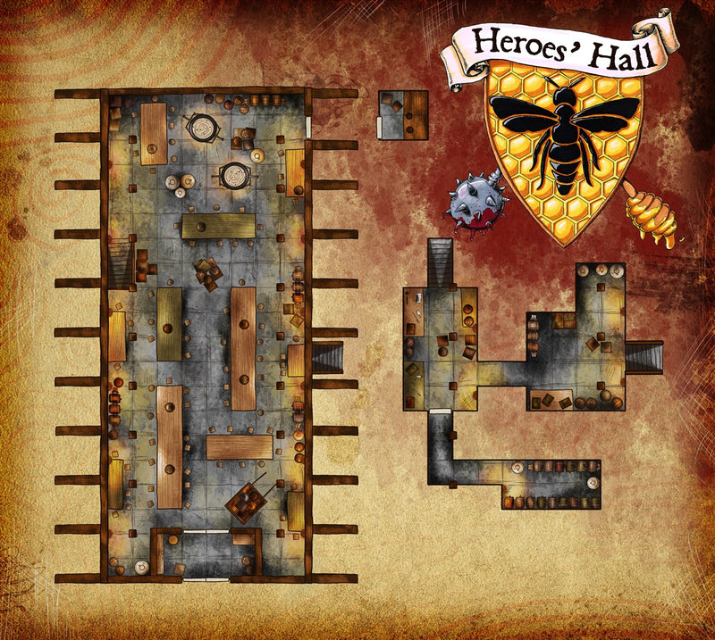Heroes' Hall Fantasy Map