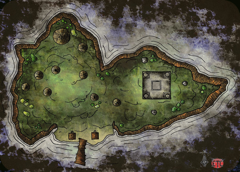 Island Camp Fantasy Map