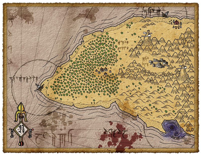 Lost Island of Selu Fantasy Map