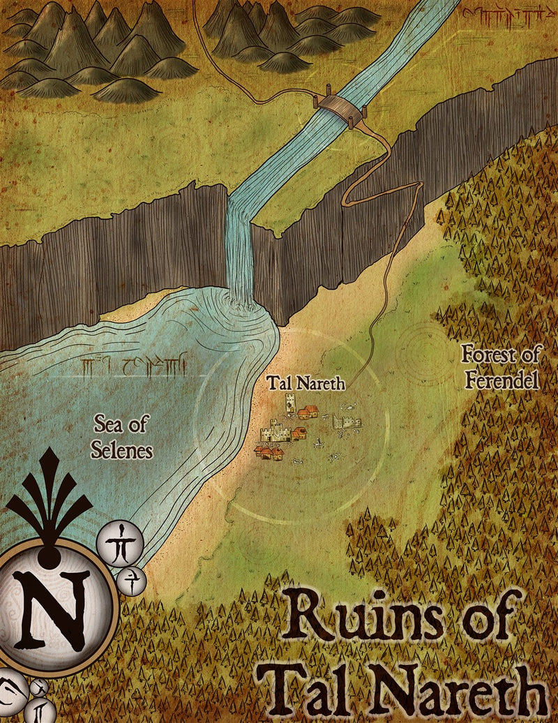 Ruins of Tal Noreth Fantasy Map