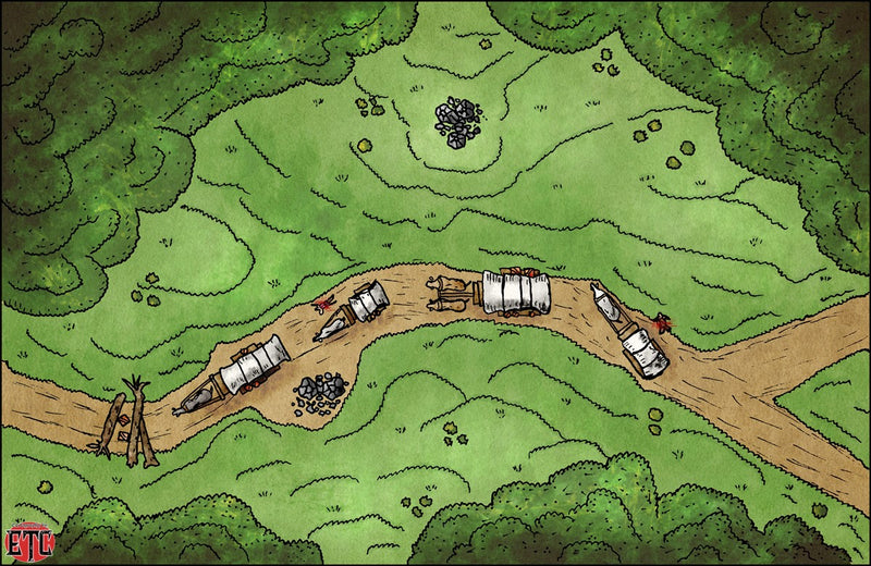 Save The Wagons Fantasy Map