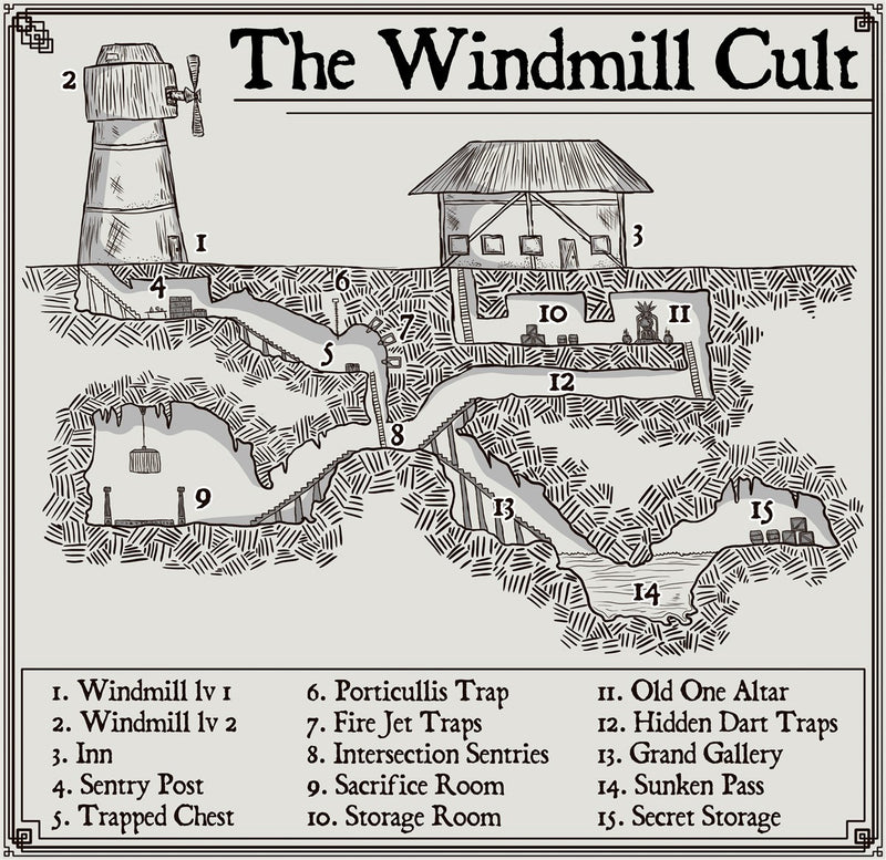 The Windmill Cult Fantasy Map