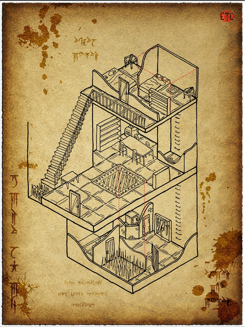 Trapped House Fantasy Map