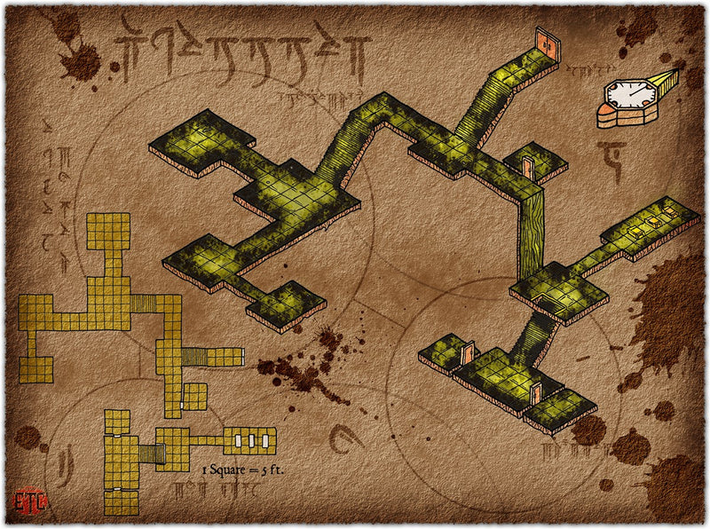 Underground Lair Fantasy Map