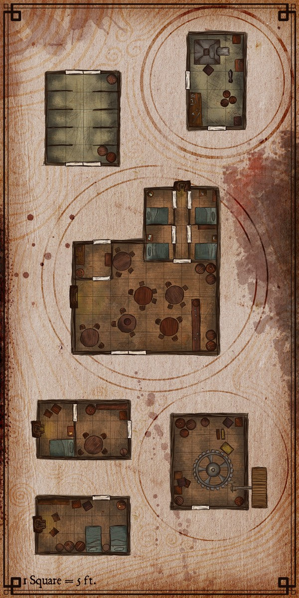 Village Houses Fantasy Map