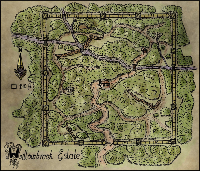 Willowbrook Estate Fantasy Map