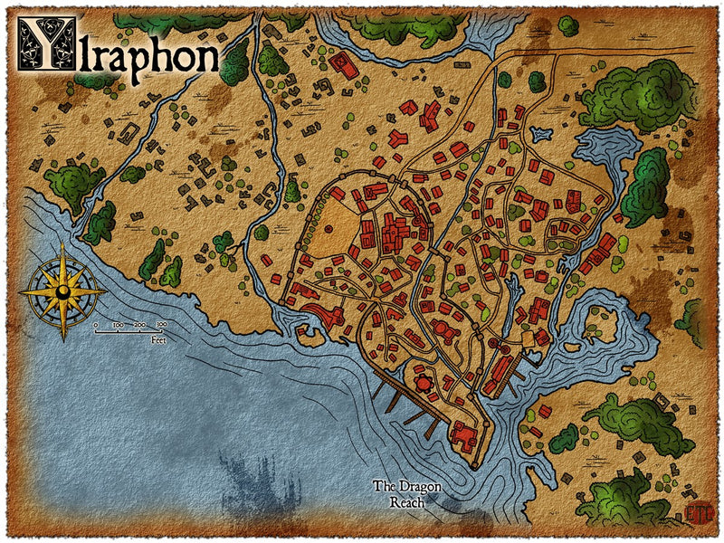 Ylraphon Fantasy Map