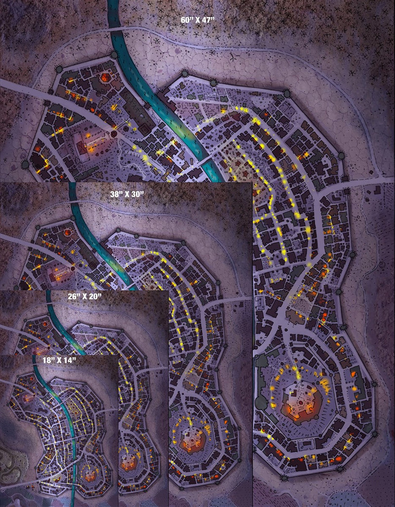 Black Bat City Fantasy Map
