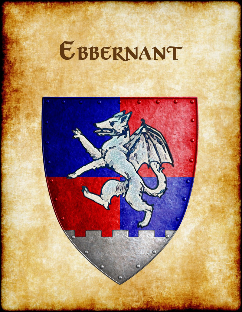Ebbernant Heraldry of Greyhawk Anna Meyer Cartography Canvas Art Print
