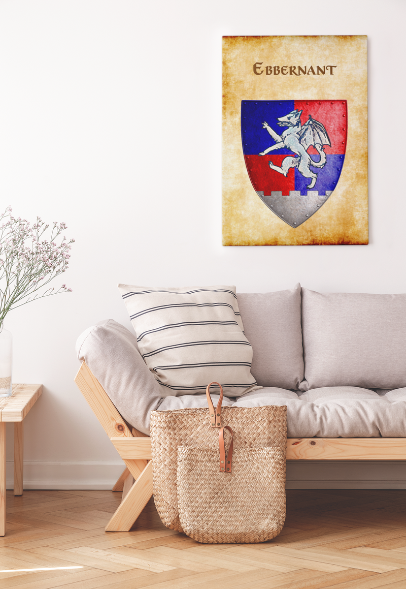 Ebbernant Heraldry of Greyhawk Anna Meyer Cartography Canvas Art Print