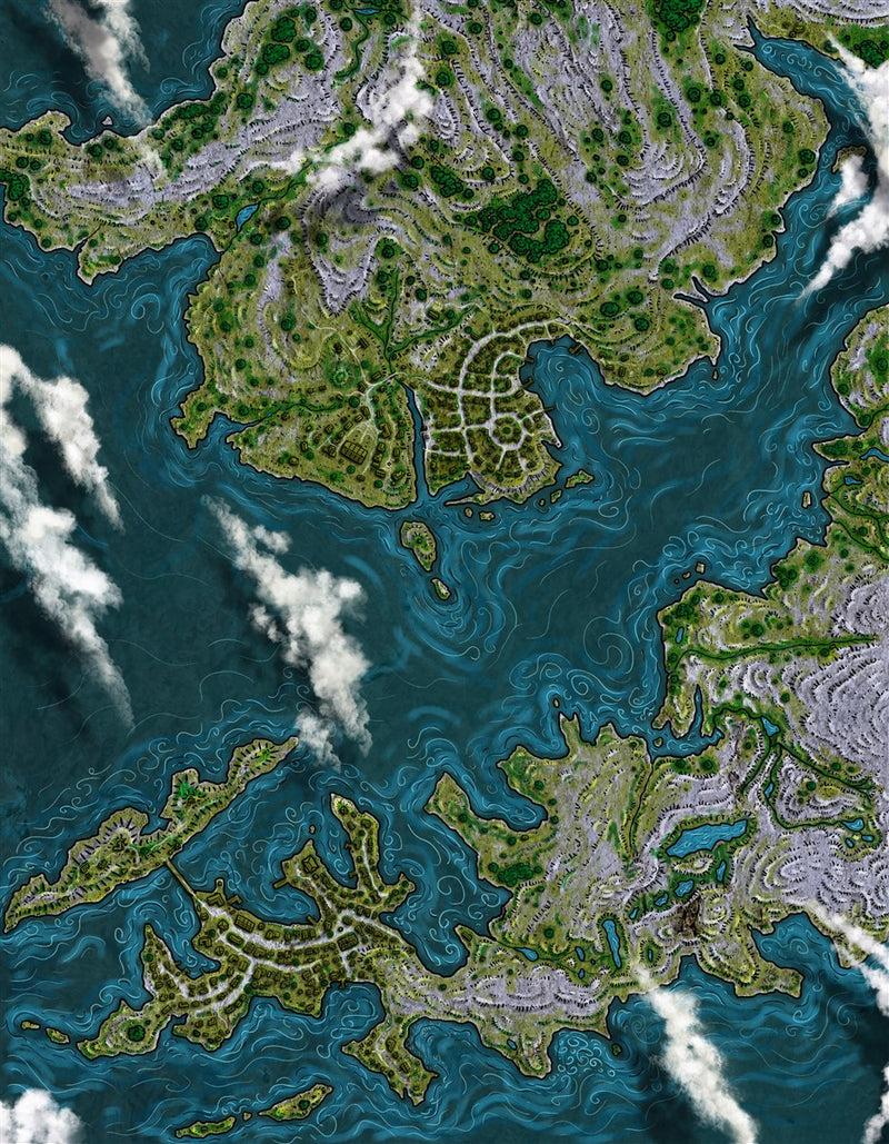 Edgepond City Fantasy Map
