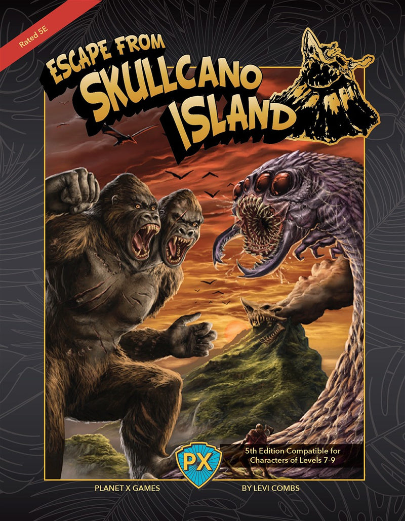 Escape from Skullcano Island Gallery Canvas Art Print