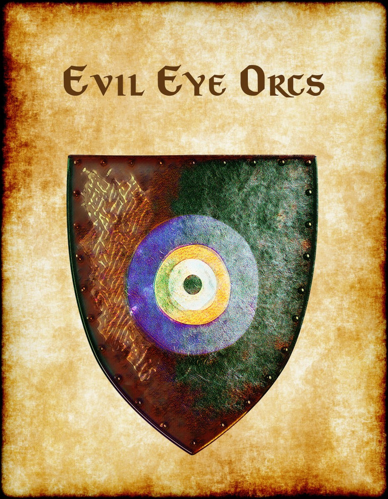 Evil Eye Orcs Heraldry of Greyhawk Anna Meyer Cartography Canvas Art Print
