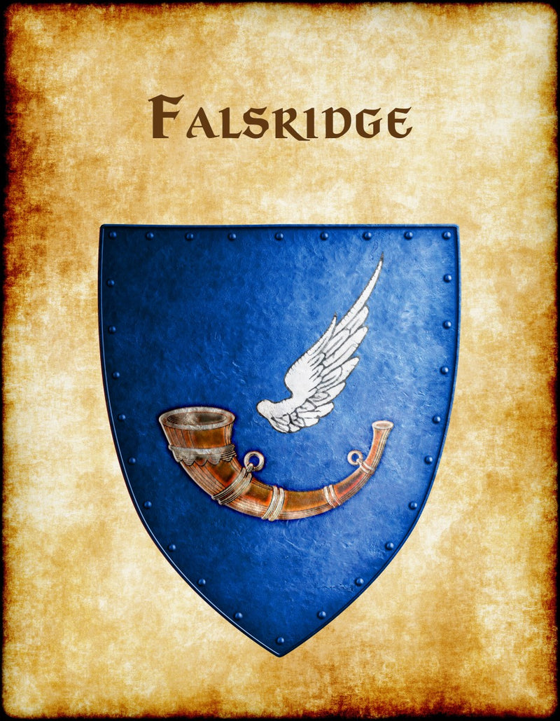 Falsridge Heraldry of Greyhawk Anna Meyer Cartography Canvas Art Print