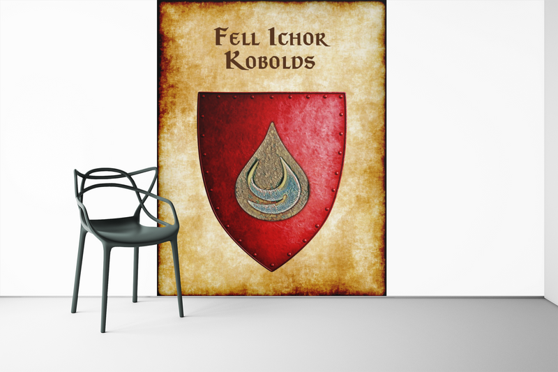 Fell Ichor Kobolds Heraldry of Greyhawk Anna Meyer Cartography Canvas Art Print