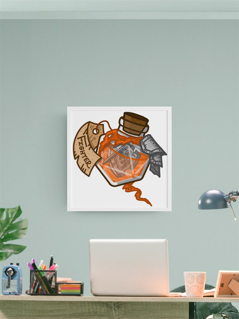 Fighter Potion Bottle Gallery Canvas Art Print