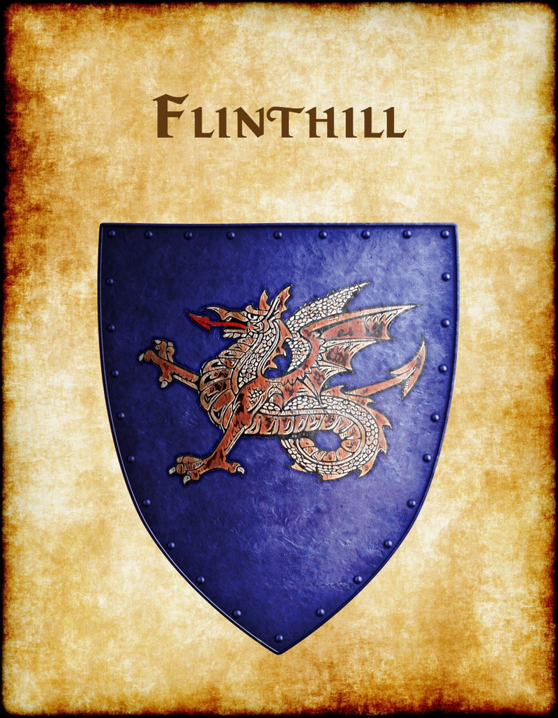 Flinthill Heraldry of Greyhawk Anna Meyer Cartography Canvas Art Print