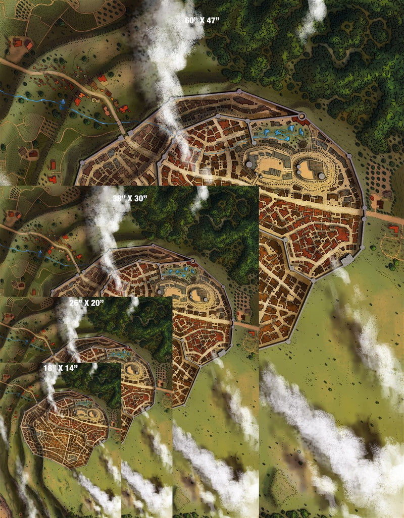 Foxdell City Fantasy Map