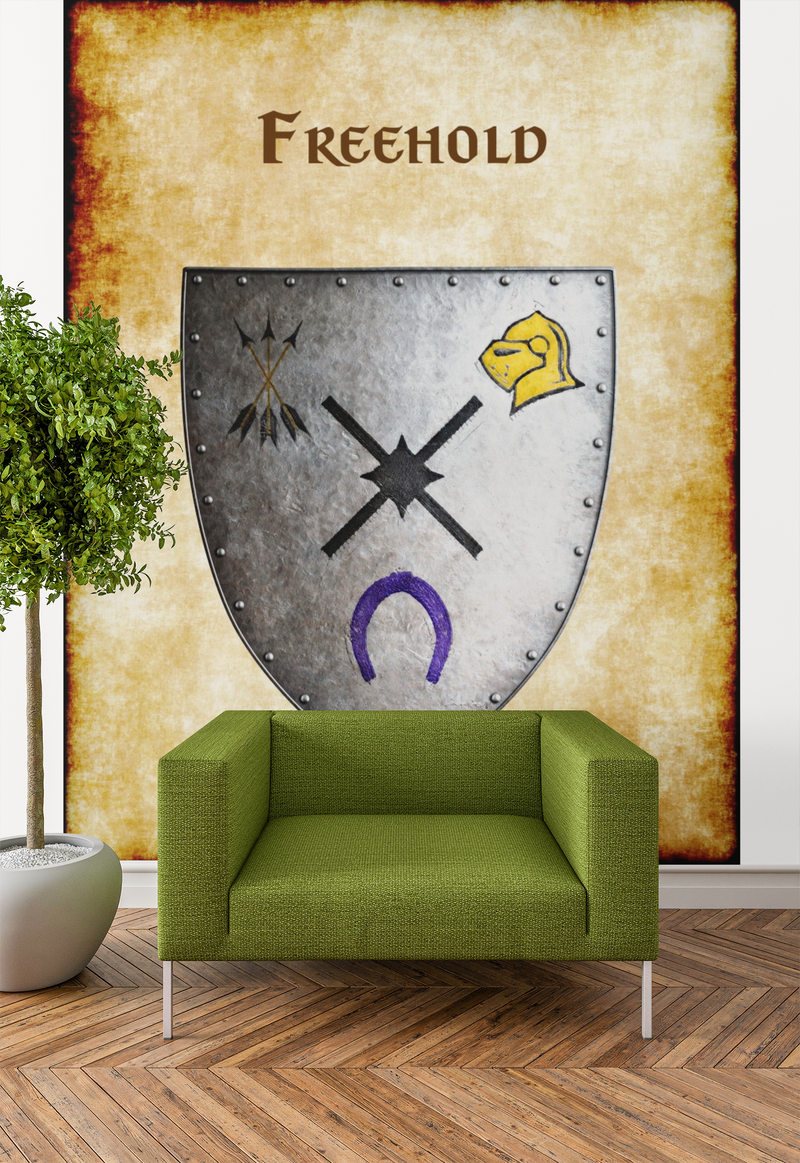 Freehold Heraldry of Greyhawk Anna Meyer Cartography Canvas Art Print