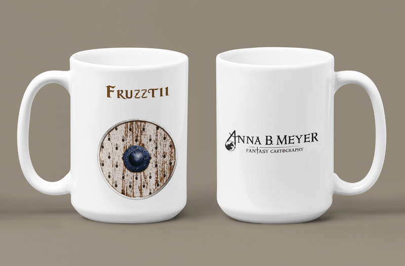 Fruzztii 2 Heraldry of Greyhawk Anna Meyer Cartography Coffee Mug 11oz/15oz
