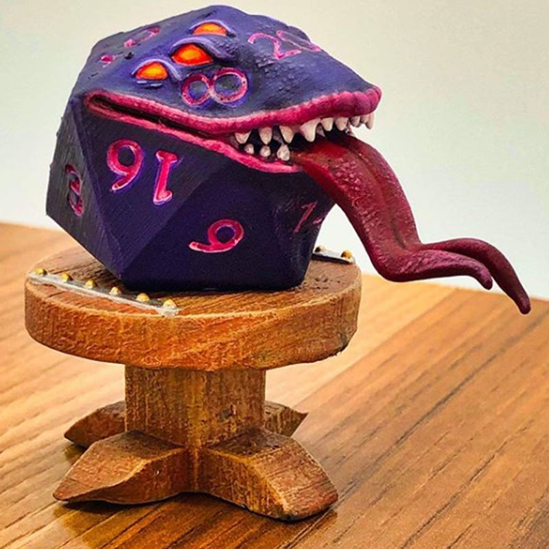 Fumbles The D20 Mimic Legends of Calindria 3D Printed Miniature Primed