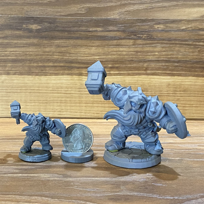 Galor Ruknaast 3D Printed Miniature Legends of Calindria Primed