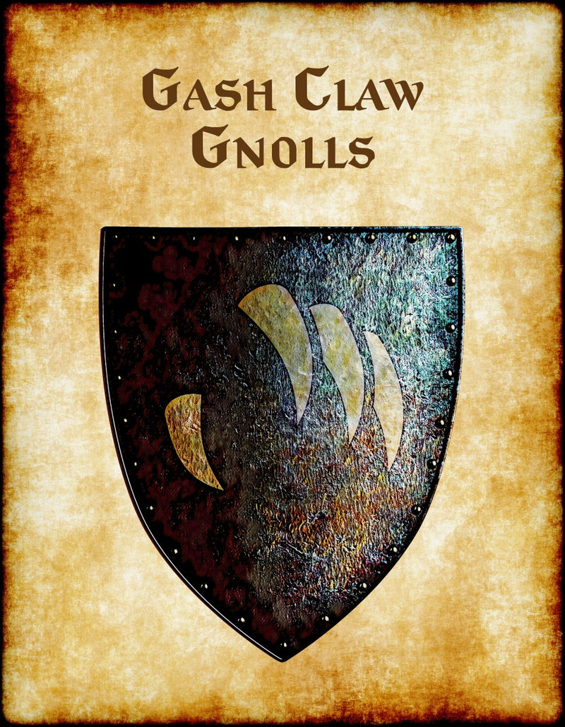Gash Claw Gnolls Heraldry of Greyhawk Anna Meyer Cartography Canvas Art Print